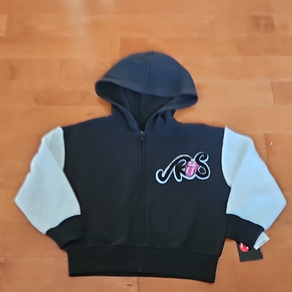 Nwt Girls The Rolling Stones Zip Up Hoodie